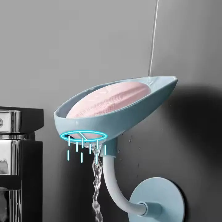 le porte-savon en forme de feuille, Baleine.