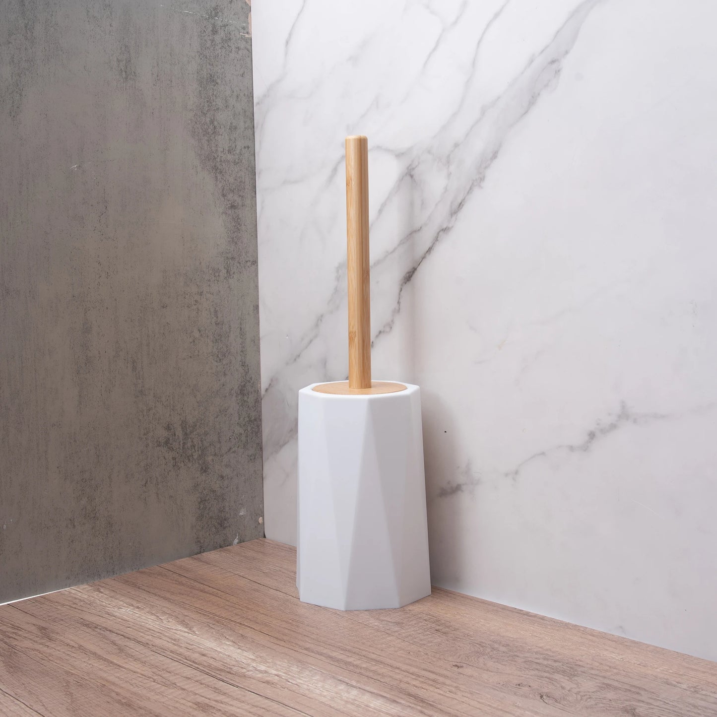 Brosse WC Murale avec Manche en Bambou