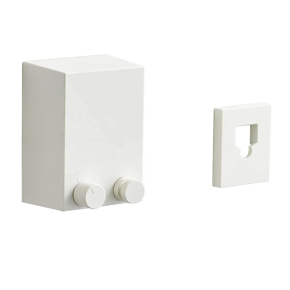 Corde à Linge Rétractable Murale à Double Ligne