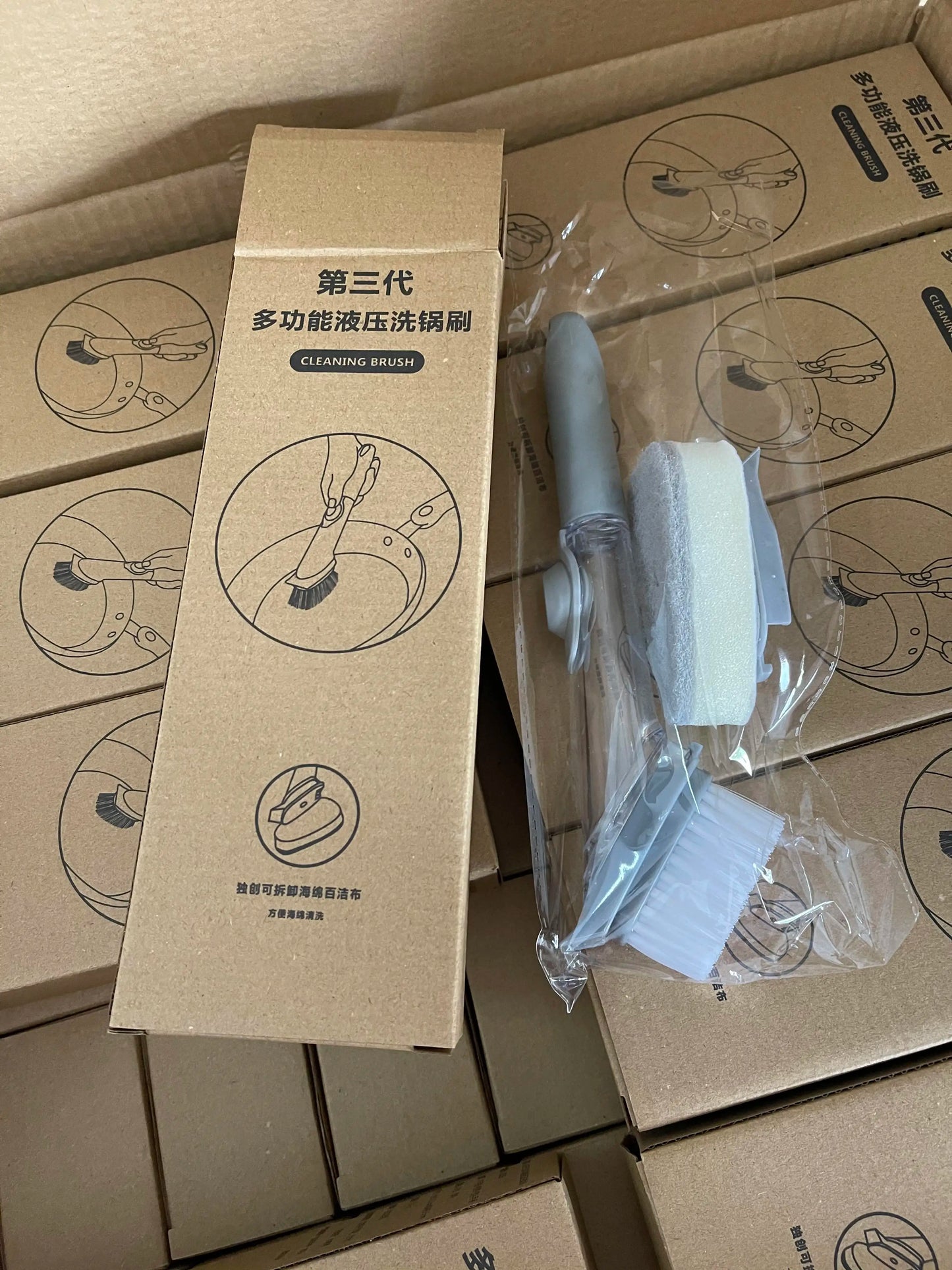 Brosse de Cuisine Hydraulique à Distribution Automatique