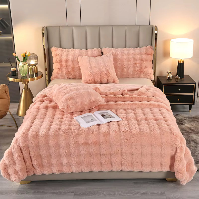 Ensemble de Literie 5 Pièces Mink Bubble Rabbit  7 KG